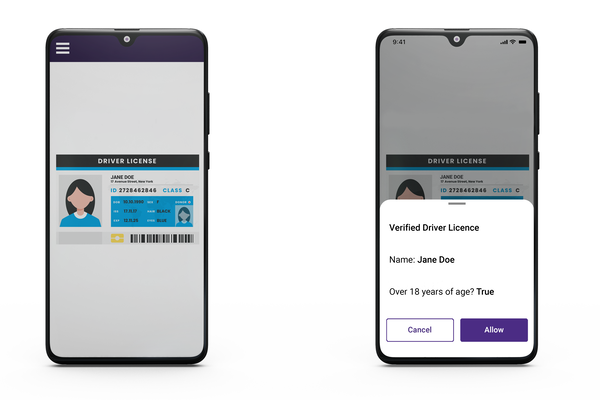 An example of how decentralized identity works