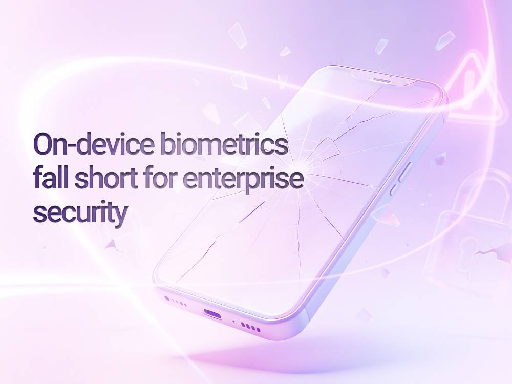 Why on-device biometrics fall short for enterprise security