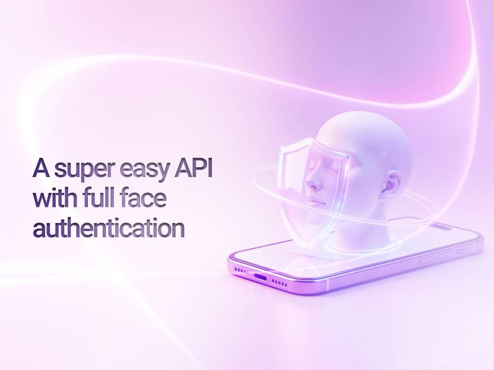A super easy API with full face authentication capabilities